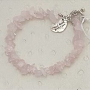 NEW Rose quartz chip bracelet